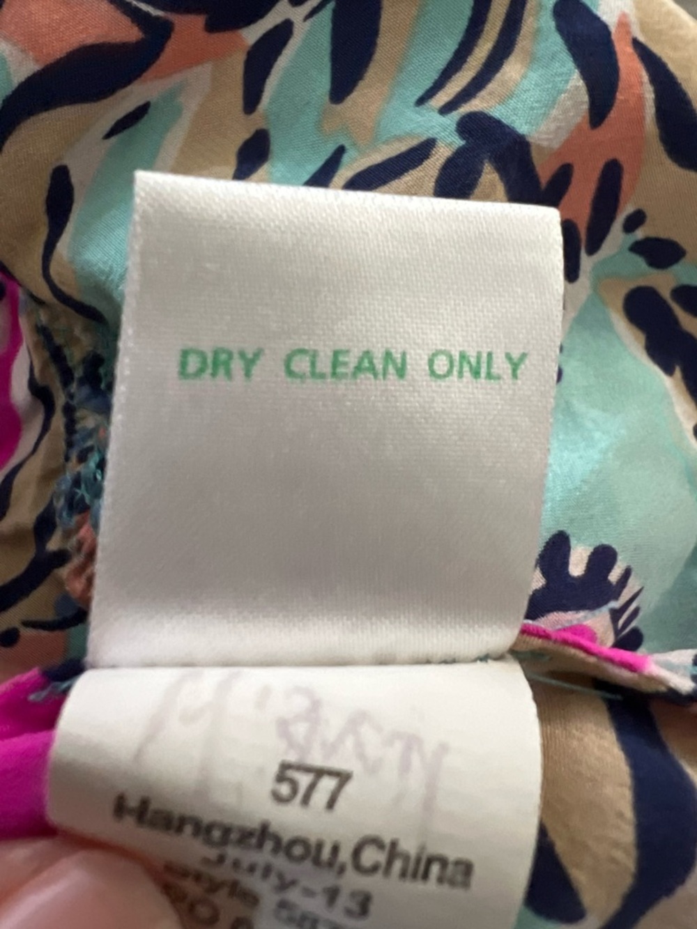 Lilly Pullitzer Pink & Blue Multicolor Floral Sleeveless Peplum Top Medium - Picture 6 of 6